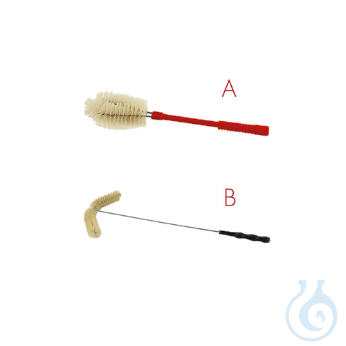 Brush for big beakers, natural bristle, lenght 400 mm