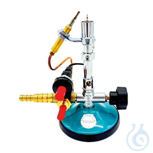 Sekur-flam burner with piezoelectric lighting for LPG, 1/4 male thread connectio