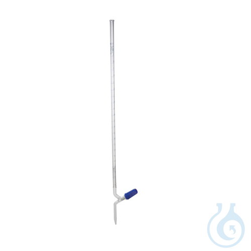 Burette with screw type needle valve PTFE stopcock, Class AS, 50 ml, Grad. 0,10