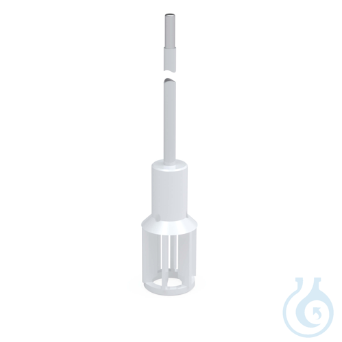BOLA Fan-Shaped Stirrer Shafts, L 300 mm Ø 8 mm aØ 38 mm PTFE-coated STAINLESS S