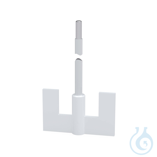 BOLA U-Shaped Stirrer Shafts, L 450 mm, Ø 8 mm, aØ 60x40 mm PTFE-coated STAINLES