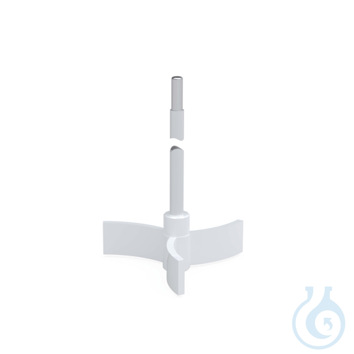 BOLA Impeller Stirrer Shafts, L 450 mm, Ø 10 mm, a Ø 60 mm PTFE-coated Stainless