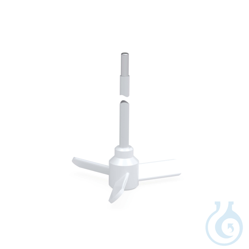 BOLA Maxi Propeller Stirrer Shafts, L 800mm, Ø 16mm, aØ 140mm PTFE-coated Stainl