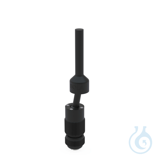 BOLA Globe Stirrer Couplings, L 190 mm Ø 6,5 + 10 mm with clamp screw for shaft