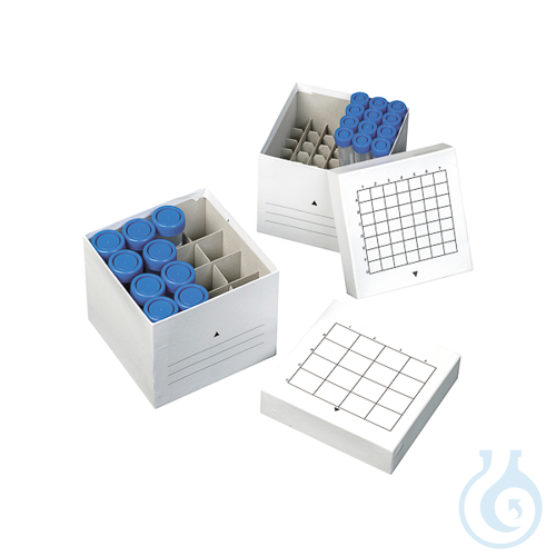 Carton freezer box for 16 centrifuge tubes (50 ml)