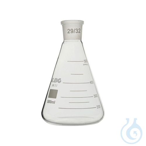 Flask, Erlenmeyer, mouth 14/23, LBG 3.3, 5 ml