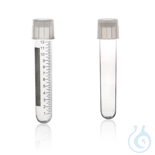 Culture tubes with dual-position caps, 15 ml, with graduation, PS, 500 pcs