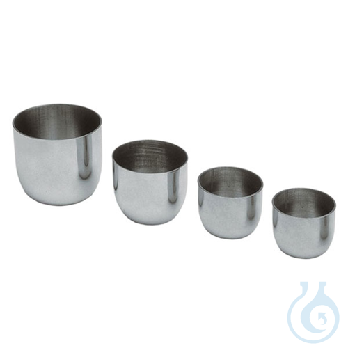Stainless steel crucible, 125 ml