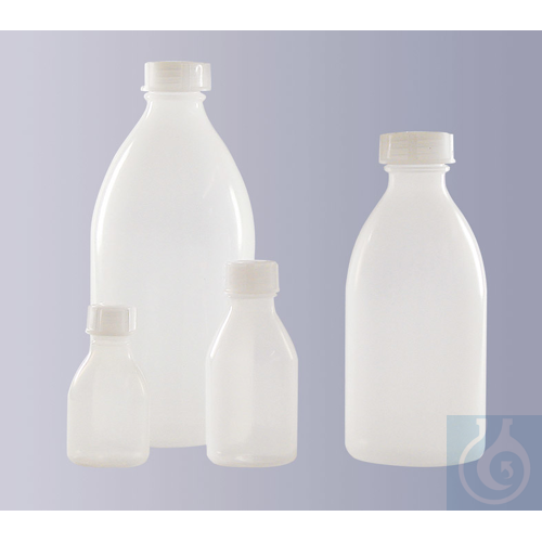 Narrow neck bottle, LDPE, round, natural, without closure, GL 14, 30 ml