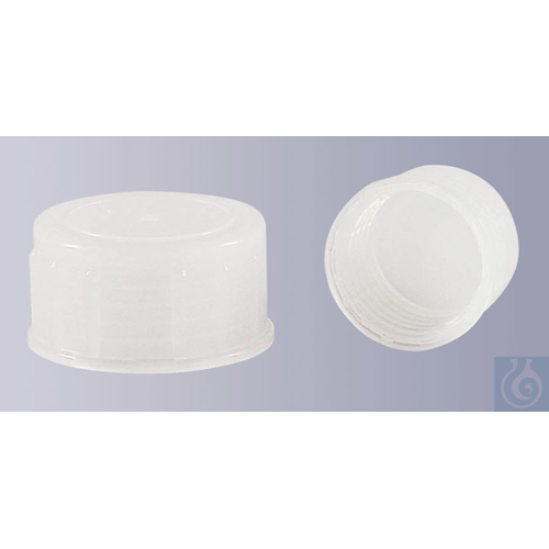 Screw cap with seal, PP, natural for screw neck bottles 500 ml or 1000 ml, GL 45