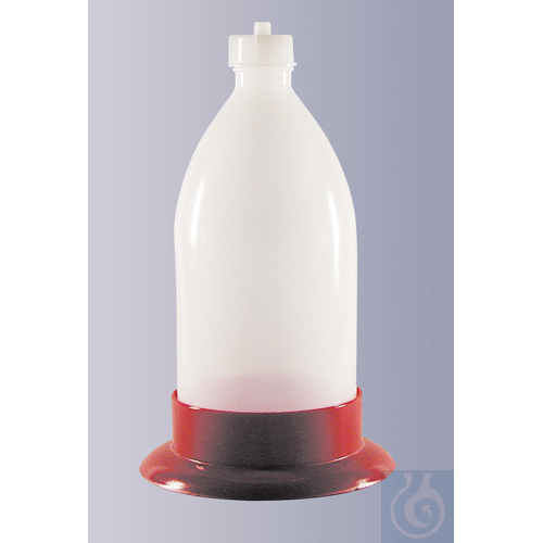 Plastic base for burette acc. to Dr. Schilling, HDPE, red or white, for 1000 ml