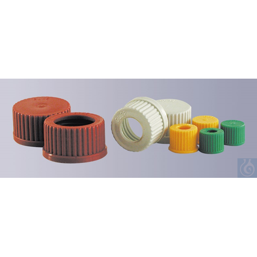 Screw cap, with aperture, PP, GL 45, burgundy red