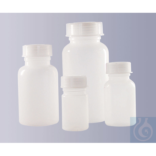 Wide neck bottle, LDPE, round, natural, without closure, GL 65, 1000 ml