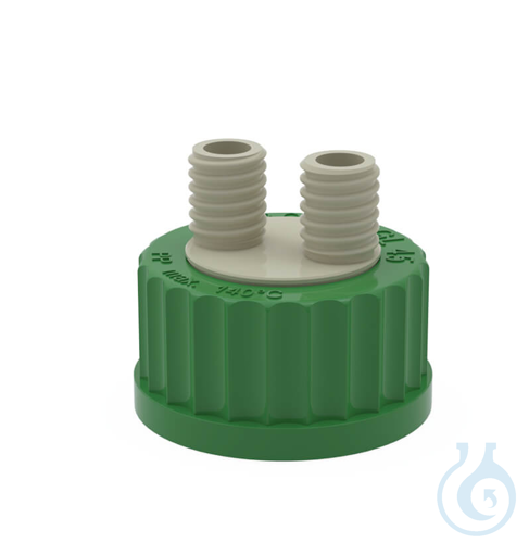 BOLA Multiple Distributors for Bottles, GL 45, 3 x GL 14, max. Ø 8 mm PP grew. S