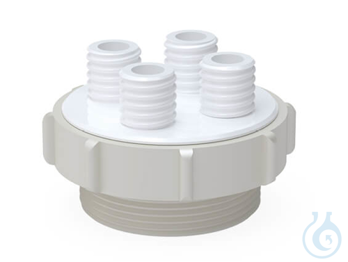 BOLA Multiple Distributors for Barrels, G 2'', 3x GL 14 made of PTFE, with screw