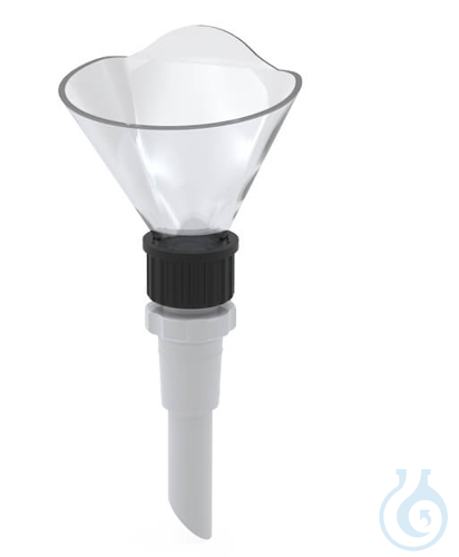 BOLA GL Funnels, NS 29/32 Screw cap GL 32 made of PPS and leading-in pipe Ø 20 x