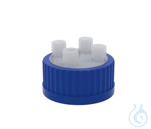 BOLA Multiple Distributors for Bottles, GLS 80, 4x GL 18 made of PP, with O-ring