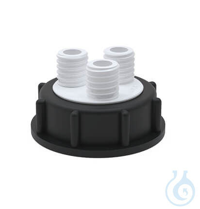 BOLA Distributors for Canisters, S 60, 3x GL 18 made of PTFE, screw cap made of