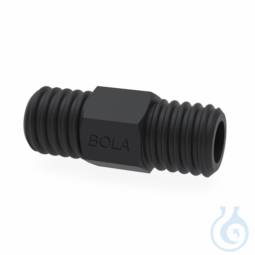 BOLA GL Tube Fittings EX, Straight, GL 18 Ø 10,5 mm made of conductive PTFE-EX