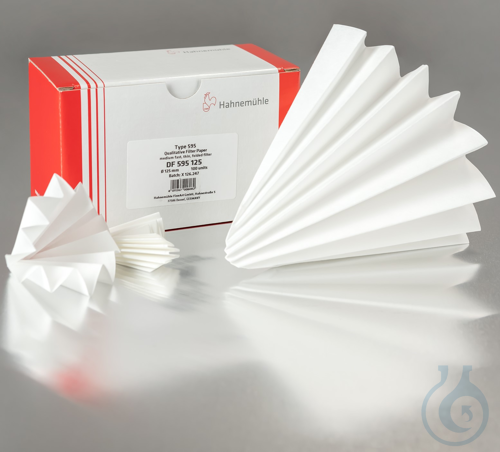 Filter paper 602eh, qualitative ,very slow, 84 g/sqm ,Folded filter, 125 mm