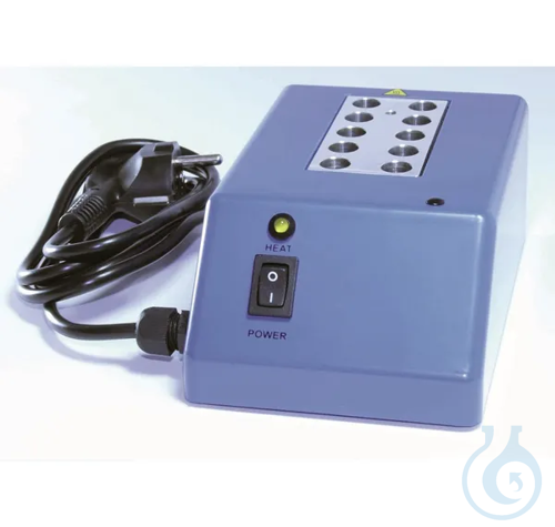 Thermoblock / Incubator – BRT/DELVO-Test, 10 Bore D:10,9 mm, 230V/30W, analog