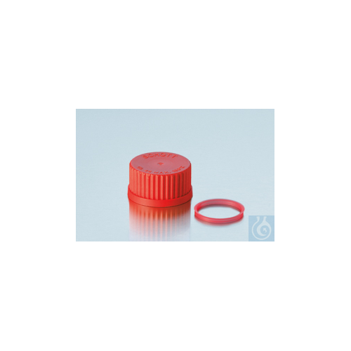 Pouring Ring GL 45, with PP-Cap and Ring (red), 200° C Nr.20545, 10/PK