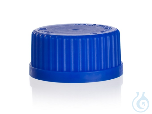 Screw Cap, with PP-Cap and Ring (blue) GL 45, Art.Nr. 240/45, 10/PK