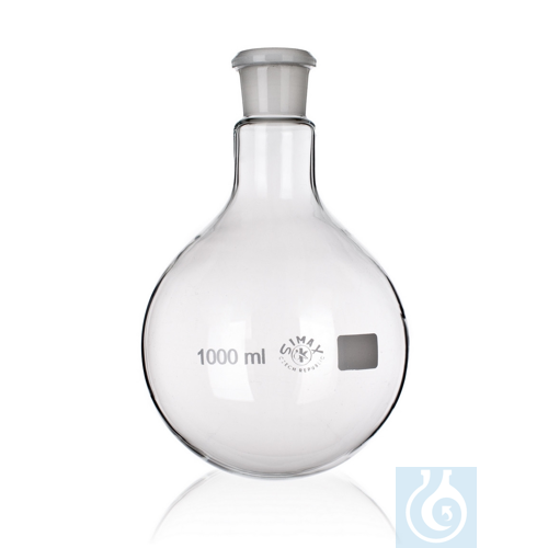 Flask with round bottom, with SJ 29/32, 50ml, 10/PK