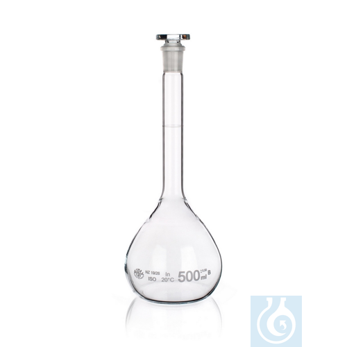 Flask, volumetric with Glass stopper NS, 7/16, clear, Class B, 10ml, 10/PK