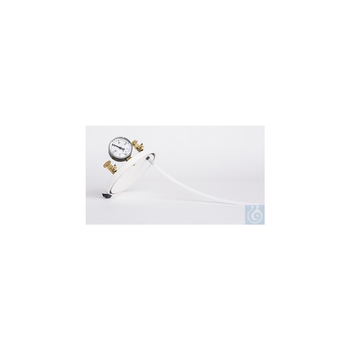 Gas-Kit for anaerobic containers consisting of 1 manometer and 2 shut-off valves