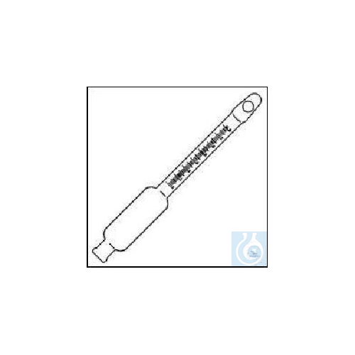Butyrometer/determination of fat, 0-5%:0,1 w/ certificate of conformity for milk
