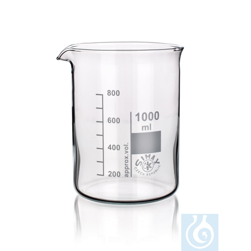 SIMAX Beaker, low form, with spout, 50ml, 10/PK, replaces HZ1070131 Erzeugnisse