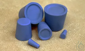 Laboratory stuff - DIN 12 871, NK/SBR, 23 x 29 x 30 mm, blue-grey, 50 pc/pak