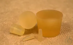 Silicone plug, 19 x 24 x 25 mm, transparent, 1 pc/pak Quality: Silicone,