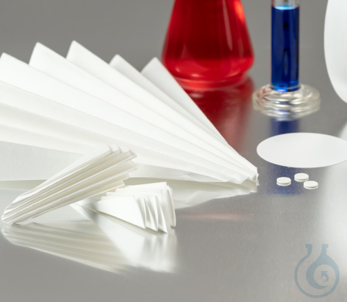 Filter paper 0048, technical ,very fast, PE addition, 130 g/sqm ,Discs 32 mm