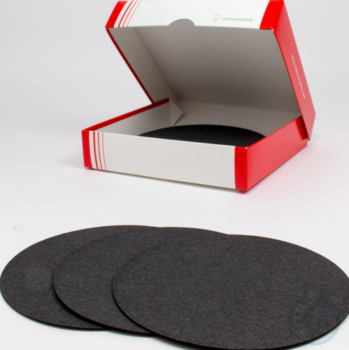 Filter paper 551, black ,slow 95 g/sqm ,Discs 55 mm