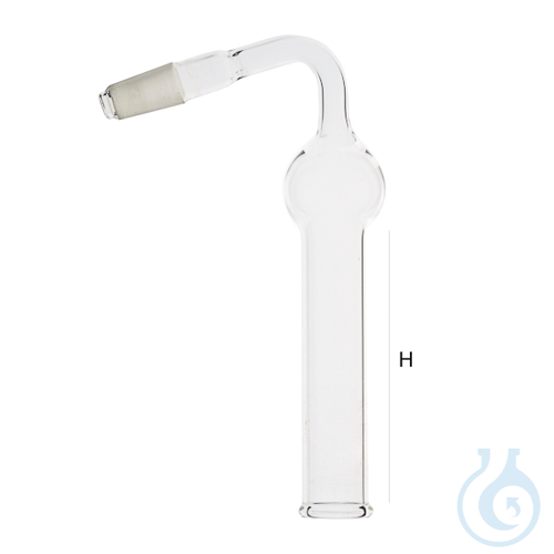 Drying tube, bent, 24/29 mm, 150 mm