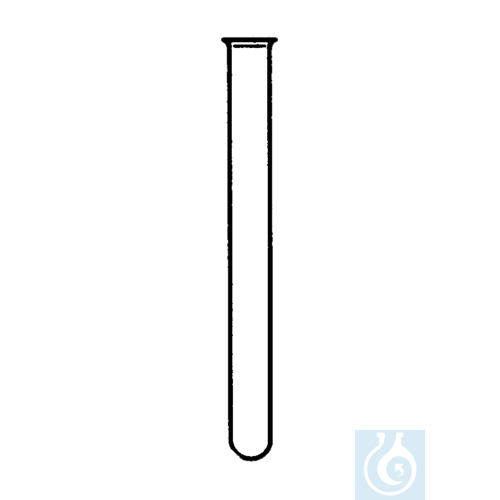 neoChoice Reagenzgläser Fiolax-Glas, rundbodig, 8 mm Ø, 70 mm lg., 100 St./Pack