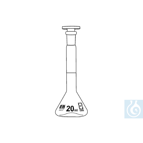 neoChoice Messkolben trapezförmig 2 ml, NS-Stopfen aus PE 7/16, 2 St./Pack