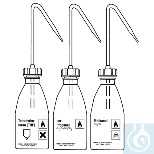 neoChoice Schriftspritzflaschen PE 500 ml 'Aceton' Nr E-1711