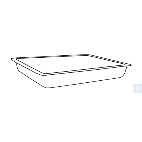 neoChoice Rechteckige Edelstahl-Schale, 1 l, 24 x 16 x 5 cm