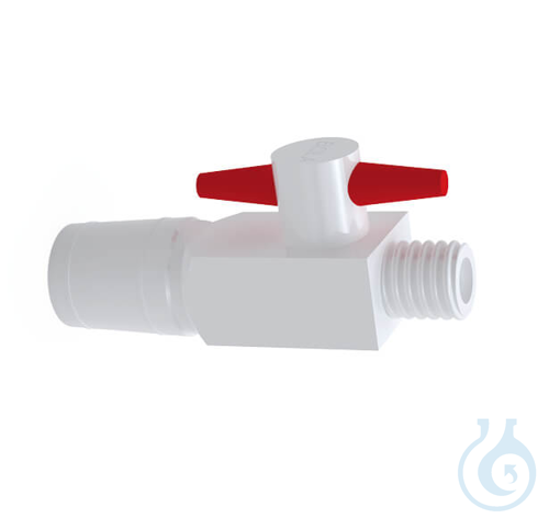 BOLA Ground Joint-GL 2-Way Stopcocks, GL 18, NS 29/32, Ø 6 mm PTFE, cylindrical