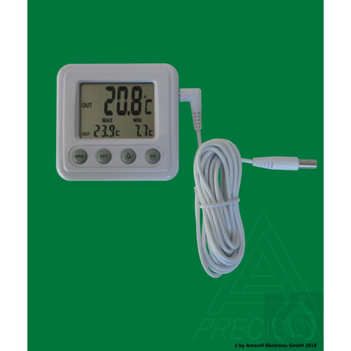 Electronic indoor-/outdoor thermom. ''Dual Thermo Max/Min'', -50...+70:0,1°C,