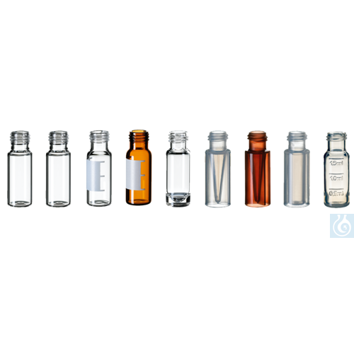 neochrom® Gewindefläschchen Klarglas, 2 ml, ND9, 12 x 32 mm, mit Schriftfeld 100
