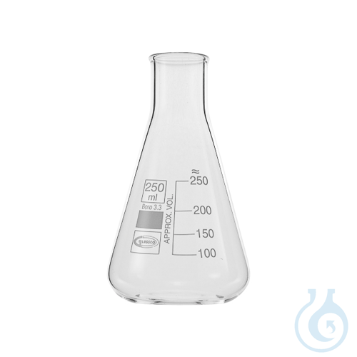 Erlenmeyer flask narrow neck, Premium Line, 250 ml, 10 pcs