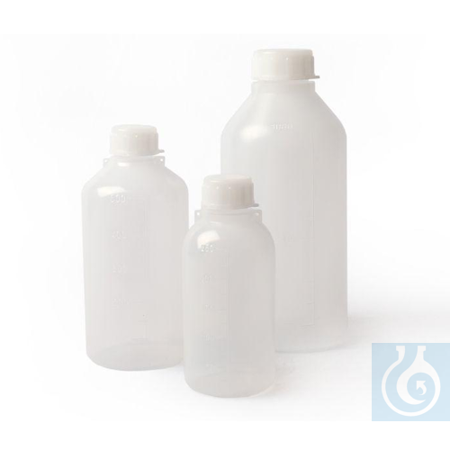 Narrow mouth bottle LDPE 1000 ml Ø 93 x H 201, mouth 34,5 mm, natural