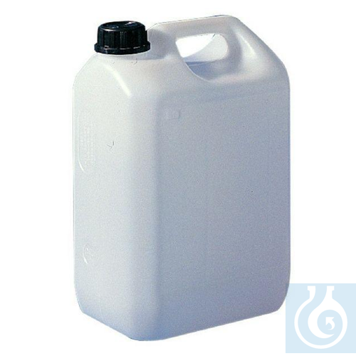 Economy jerrycan HDPE, 5 L, 130 x 175 x H 270, mouth 34 mm, colour: natural