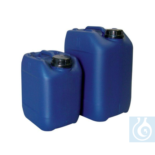 Jerrycans 5 litre, HDPE, DIN 51 tamper evident screw cap, 163 x 187 x H 236 mm