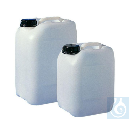Jerrycans 10 litre, HDPE, DIN 51 tamper evident screw cap, 187 x 227 x H 320 mm