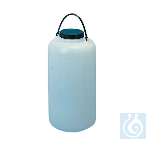 Economy storage bottle HDPE 10 L, Ø 193 x H 365, mouth 88 mm, colour: natural